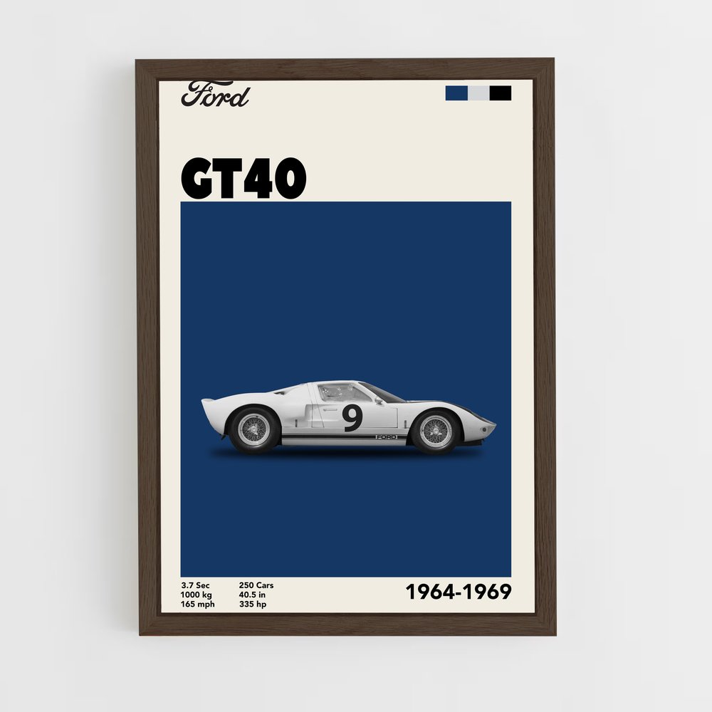 Poster GT40 Legends – affiche Moto Guzzi (vue 5)